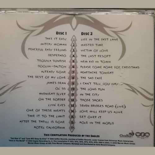 Eagles : The Complete Greatest Hits : 2 CD Set (CD FOR SALE)