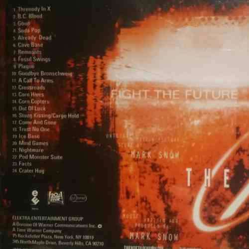 The X Files : The Score : Original Motion Picture Score by Mark Snow : CD