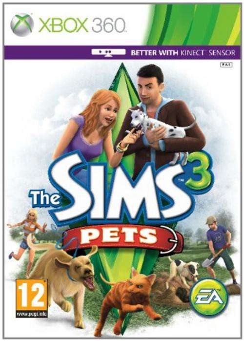 The Sims 3  Pets : Kinect and voice enabled Compatibility :  XBox Game in very good condition