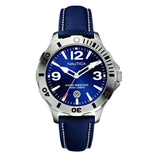 BRAND NEW MEN'S Nautica  Navy Blue Watch, WATER RESISTANT, DATE FEATURE A11542G