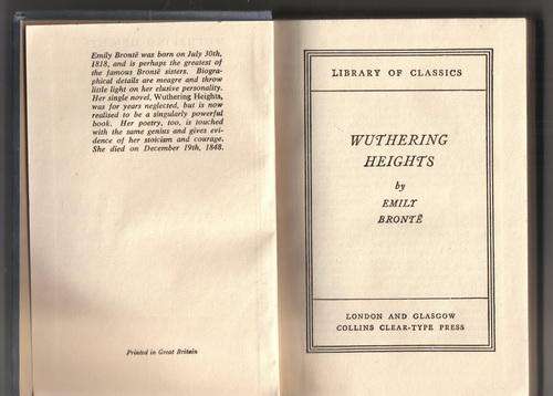 Wuthering Heights by Emily Bronte