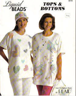 Liquid Beads "Tops & Bottoms" Iron on Pattern Book