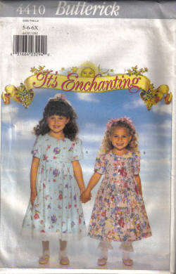 Butterick Sewing Pattern (Children) # 4410 5-6-6x
