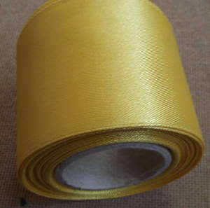 Ribbon Satin 55mm wide Golden Yellow per meter