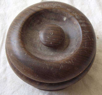 Vintage Turned Hardwood Trinket Box