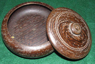 Vintage Turned Hardwood Trinket Box