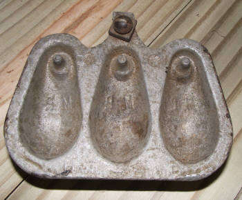 Vintage "Spoon" Fishing Sinker Moulds
