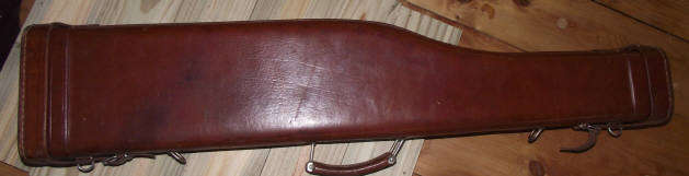 Stunning Vintage Moulded Leather Leg 'o Lamb Double Barrel Shotgun Case