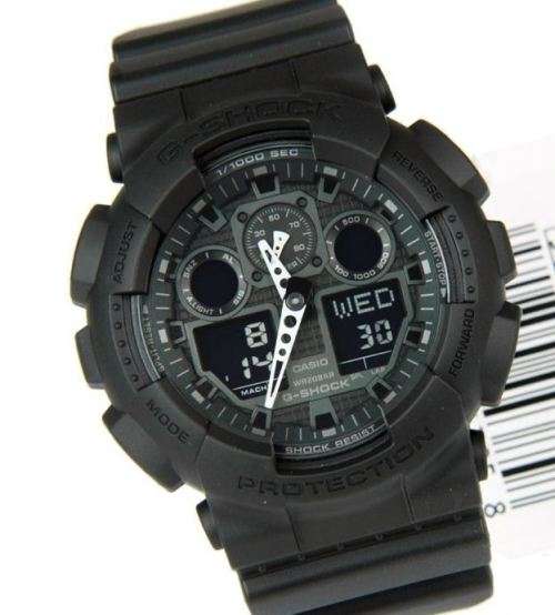 Original Casio G-Shock GA100-1A1 Wrist Watch Black