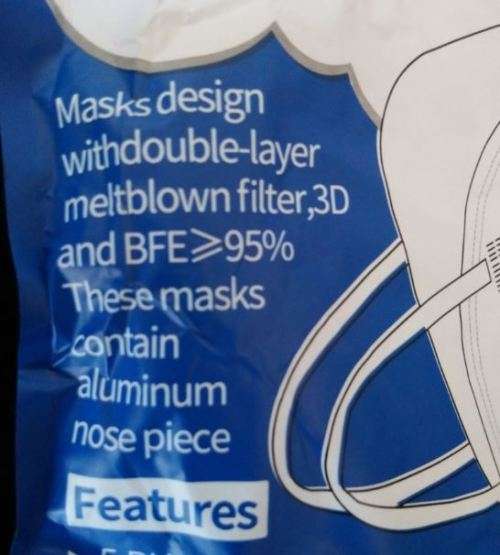 N95 / FFP2 Mask FDA Certified 10 Per Pack