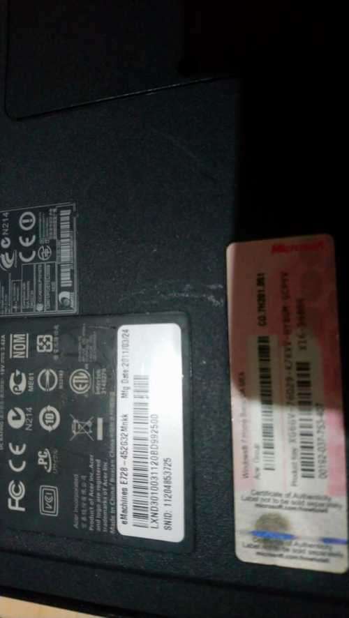 Emachines E728 Laptop