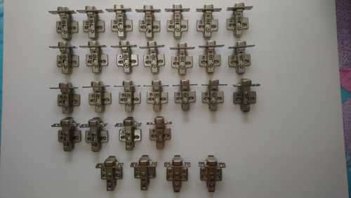 Soft Closing Cupboard Door Hinges - 0mm, with Cam Adjusting Plate (Brand New)