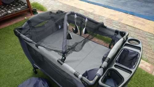 Brand New Chelino Siesta II - Dark Grey Camp Cot (with one broken piece... Please read description)