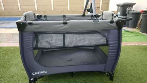Brand New Chelino Siesta II - Dark Grey Camp Cot (with one broken piece... Please read description)