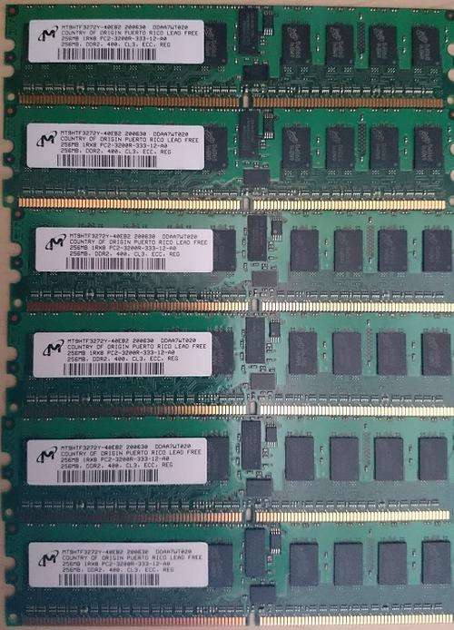5 x 256MBDDR2 - 400 & 6 x 512MB  DDR2 - 400 Server Ram (Total 11 modules)