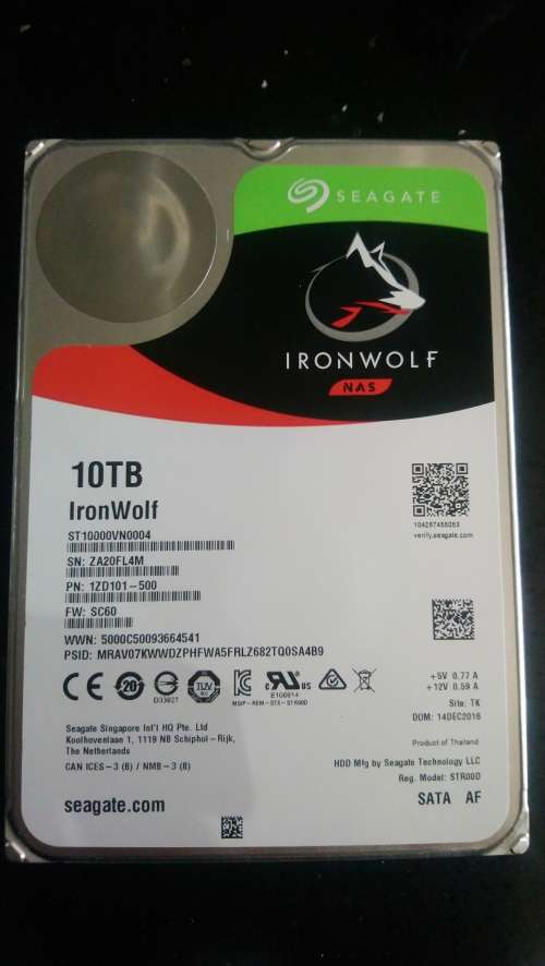 10TB western digital NAS Drive