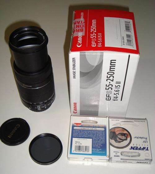 Canon 55-250mm EF-S f4-5.6 IS Mk II WITH EXTRA'S