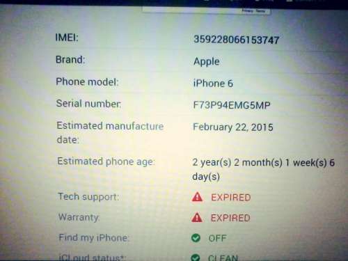 Iphone 6 for Spares LCD CRACKED - *****LOW LOW SHIPPING ****