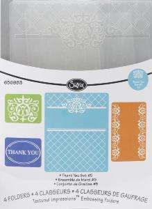 Sizzix embossing folder - Thank You #5