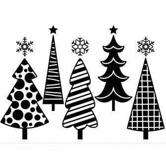 Darice embossing folder - Fun Christmas Trees