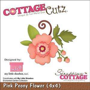 COTTAGE CUTZ:  Pink Peony Flower