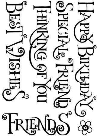 Stamps - Everyday Curly Words