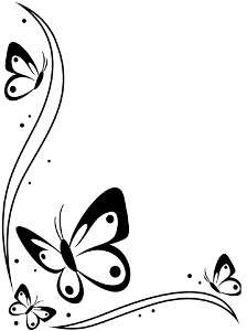 Darice embossing folder - Butterflies in Corner