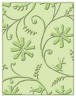 Cuttlebug A2 Embossing Folder - Stylized Flowers
