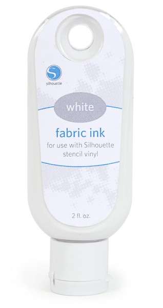 Silhouette fabric ink - White