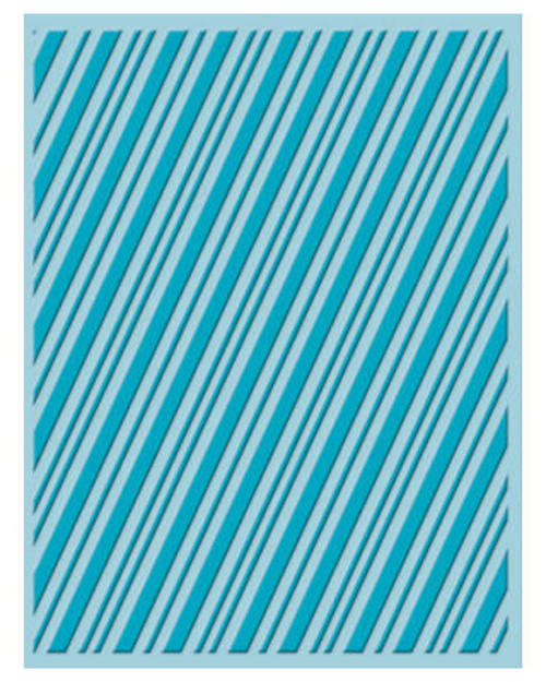 Cuttlebug A2 Embossing Folder - Candy Cane Stripes