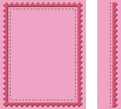 Cuttlebug A2 Embossing Folder & Border - Pinking Stitch