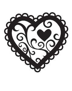 Darice embossing folder - Valentine Heart