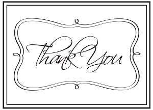 Darice embossing folder - Thank You