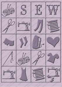 Cuttlebug Embossing Folder -  Homemade