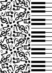 Darice embossing folder - Piano Notes