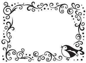 Darice embossing folder - Bird Scroll