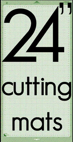 12-Inch x 24-Inch Cricut Cutting Mats - 2 mats in one sealed pack (24")