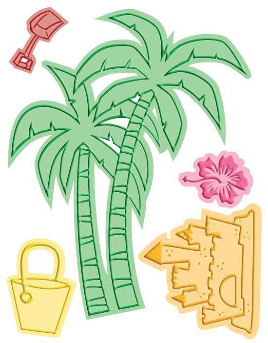 At the Beach 4x5.5 Cuttlebug Combo