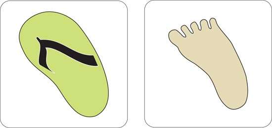 Cuttlebug 2-Step Cutting Die: Flip Flop