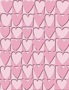 Cuttlebug A2 Embossing Folder, Heart Blocks