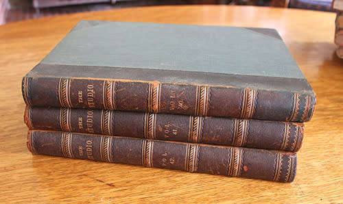 3 x Leatherbound Studio Books - large