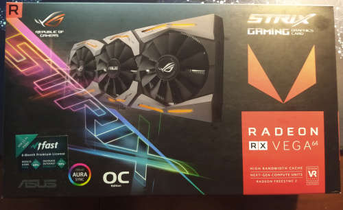Asus ROG Strix Vega 64 Graphics Card 8GB HBM2 Memory