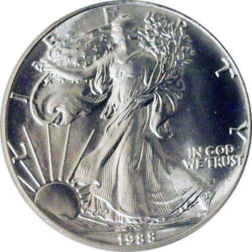 1988 1 oz Silver Eagle 999 FINE Silver