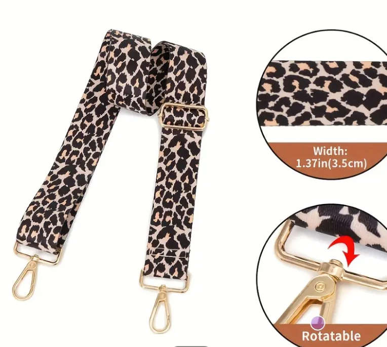 Leopard Print Bag strap
