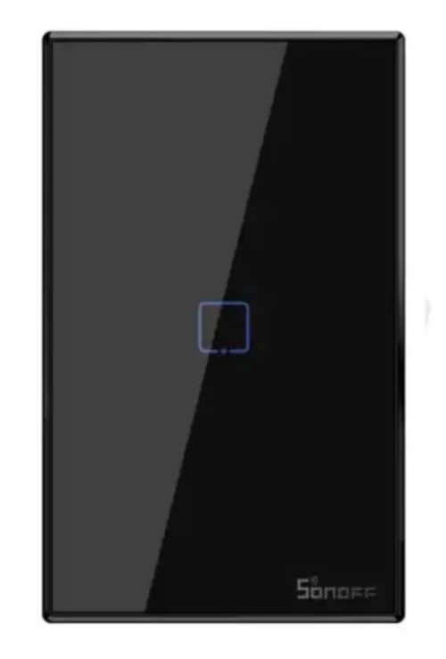 SONOFF TX Series WiFi\RF433 Touch Panel Switch - Black 1 Button