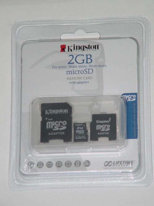 Kingston 2GB Micro SD with adaptors