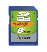 Apacer SDHC V2 Class 10 High Speed 8Gb SD Memory Card