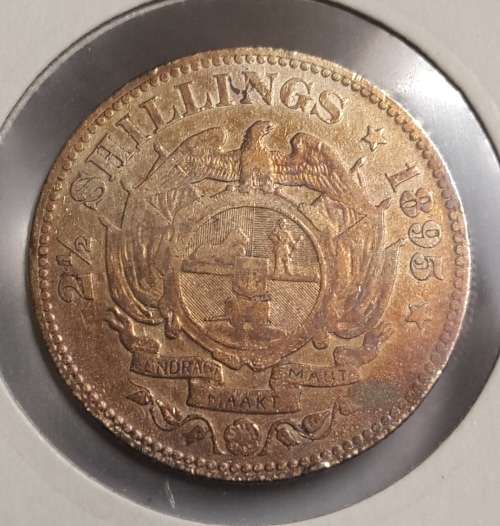 1895 ZAR Two and a Half Shillings   """" Scarce  """  WOW Starting @ R1