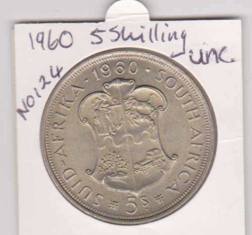 1960 Union Five Shillings UNC