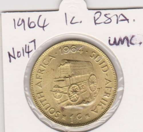 1964 RSA ONE CENT UNC